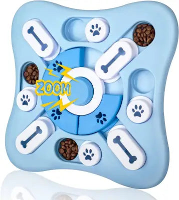 Dog Puzzle Toys and Interactive Treat Dispenser for Training - Blue-Blue / CHINA / M