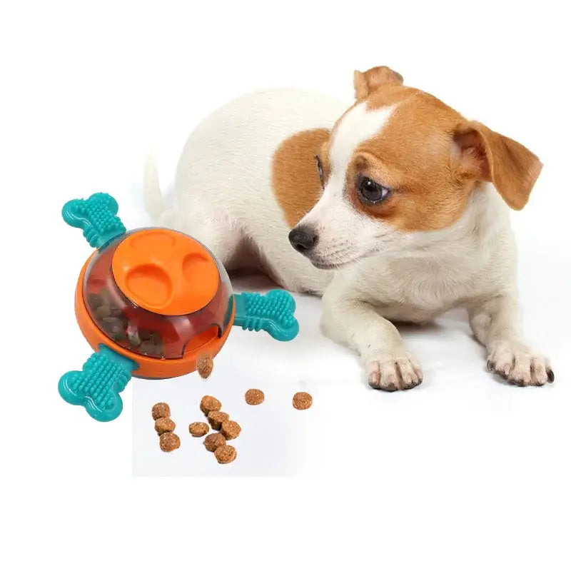 UFO Shaped Tumbler Automatic Feeder and Dog Puzzle Toys Set