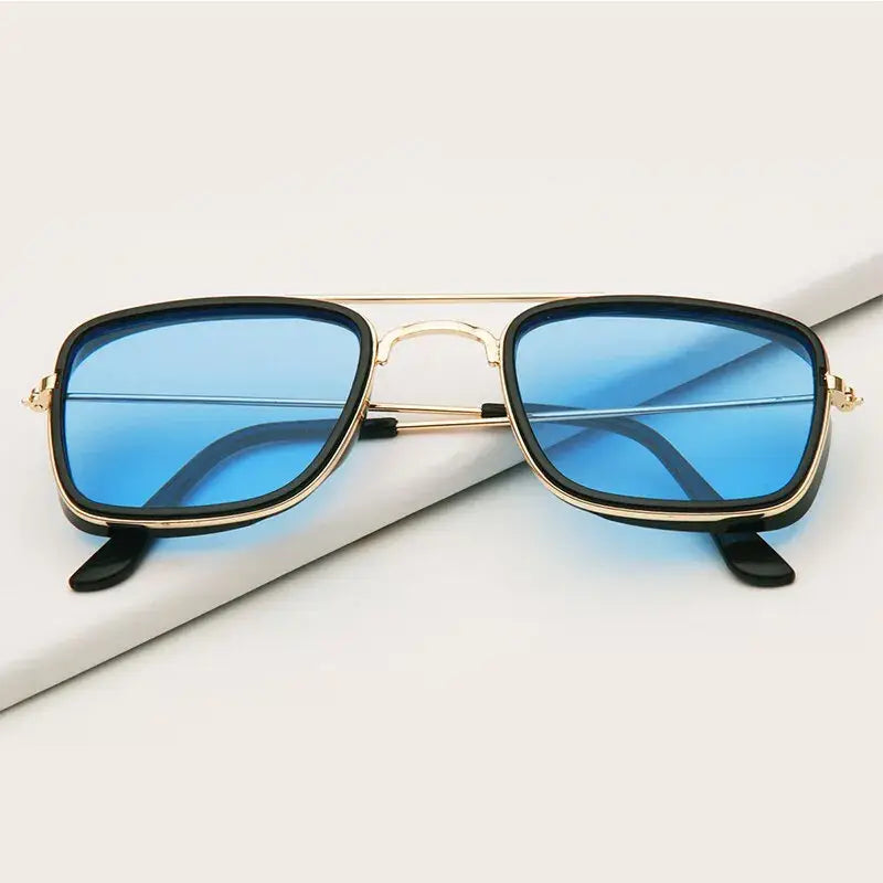 Metal Small Square Fashion Sunglasses in Retro Korean Style