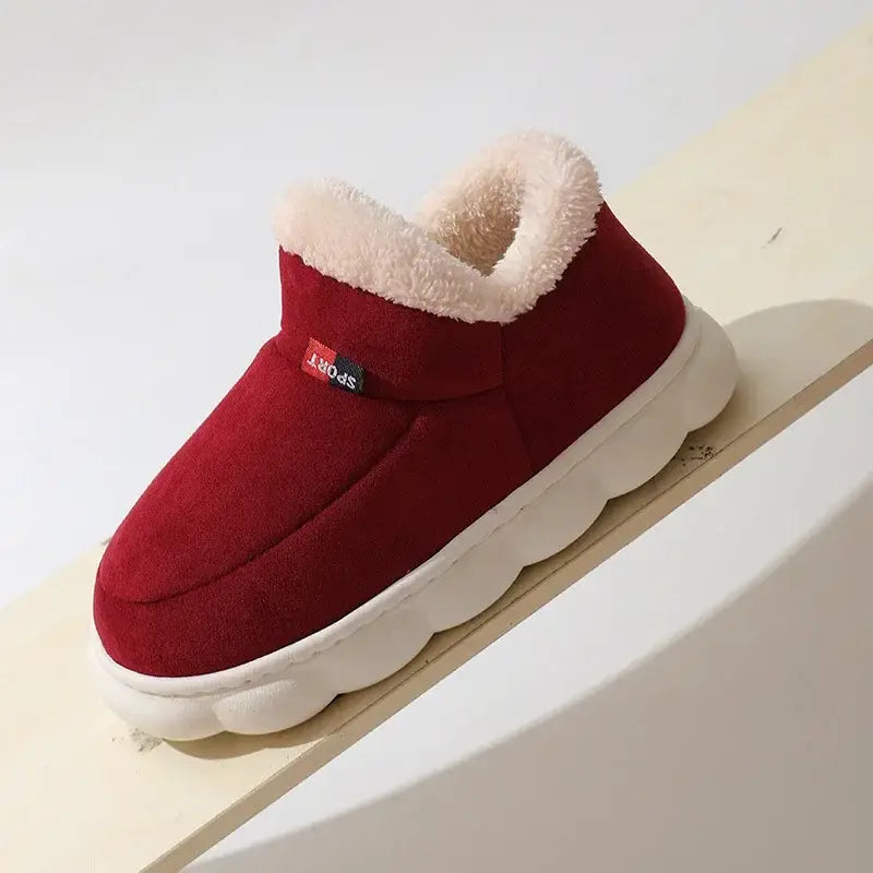 Kidmi Winter Shoes Casual Outdoor Cotton Plush Padded Slippers