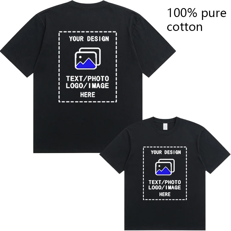 Custom Men's Cotton T-Shirts All Sizes for Team Sports and Gyms