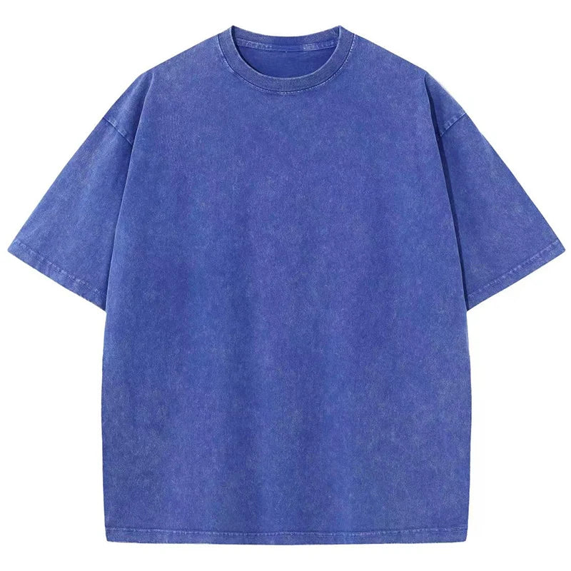 Retro Heavyweight Cotton Oversized T-Shirt Trendy Streetwear Style