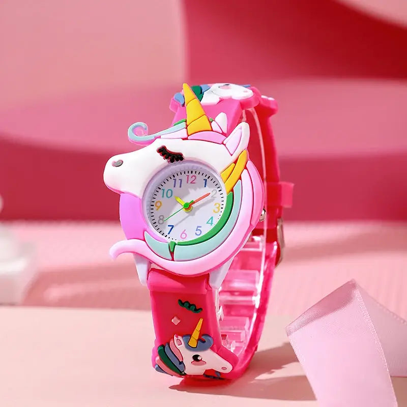 Cute Cartoon Watch - Silicone Kids Wristwatch | Colorful Kids Gift