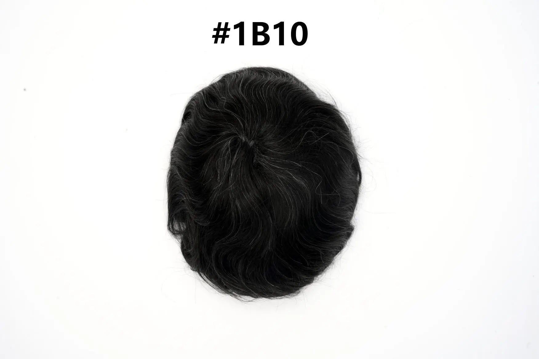 Mens Toupee Human Hair Piece Thin Skin V Loop Natural Hairline