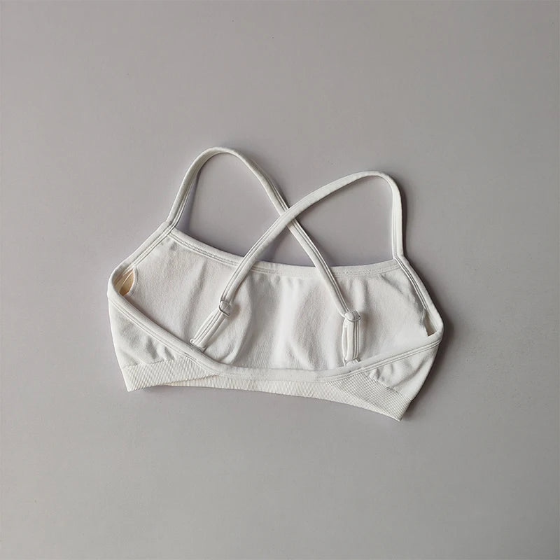 Seamless Sports Bra Shockproof Back Yoga Crop Top Fitness Style