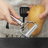 Stainless Steel Kitchen Peeler Fruit Vegetable Tool for Julienne Slicing