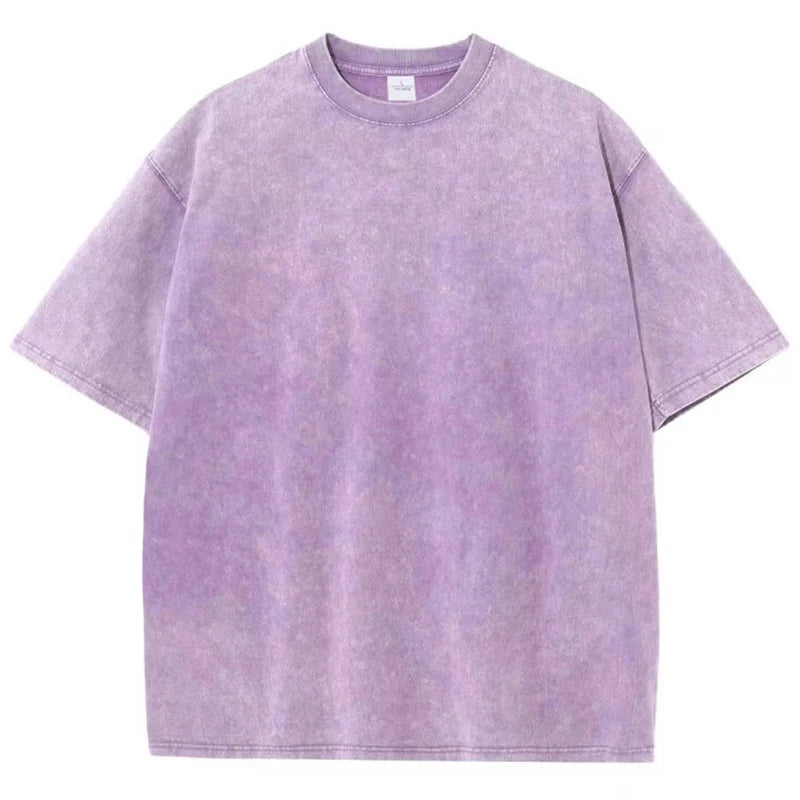 Retro Heavyweight Cotton Oversized T-Shirt Trendy Streetwear Style