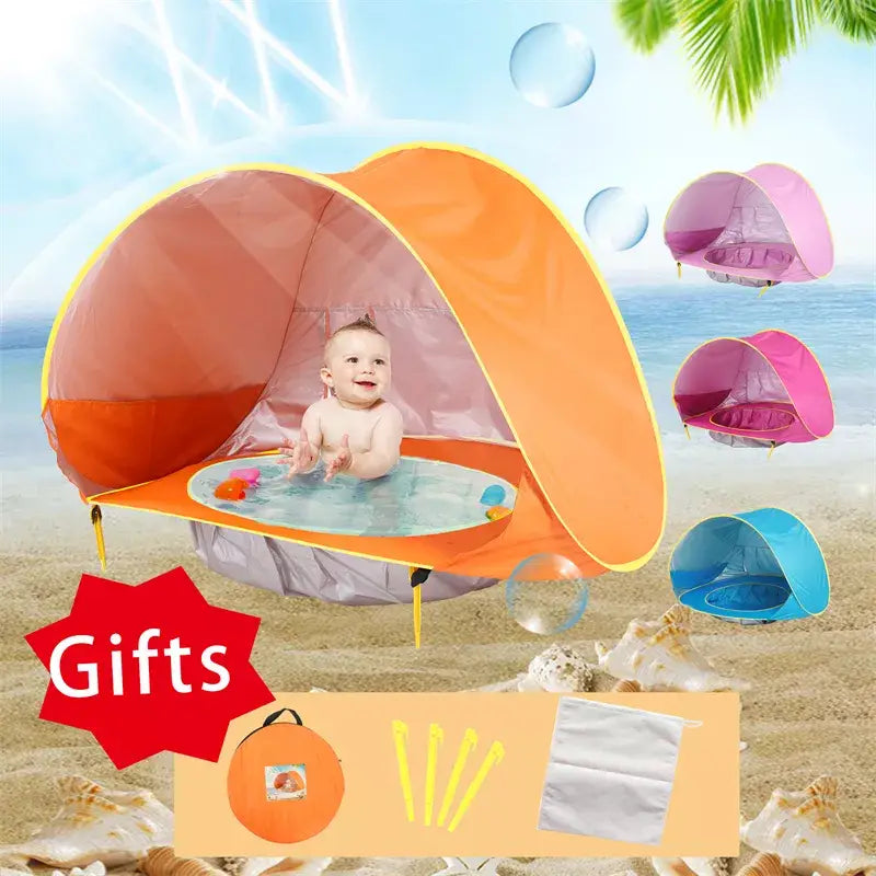 Baby Beach Tent - UV Protection Pop-Up Sun Shelter for Infants