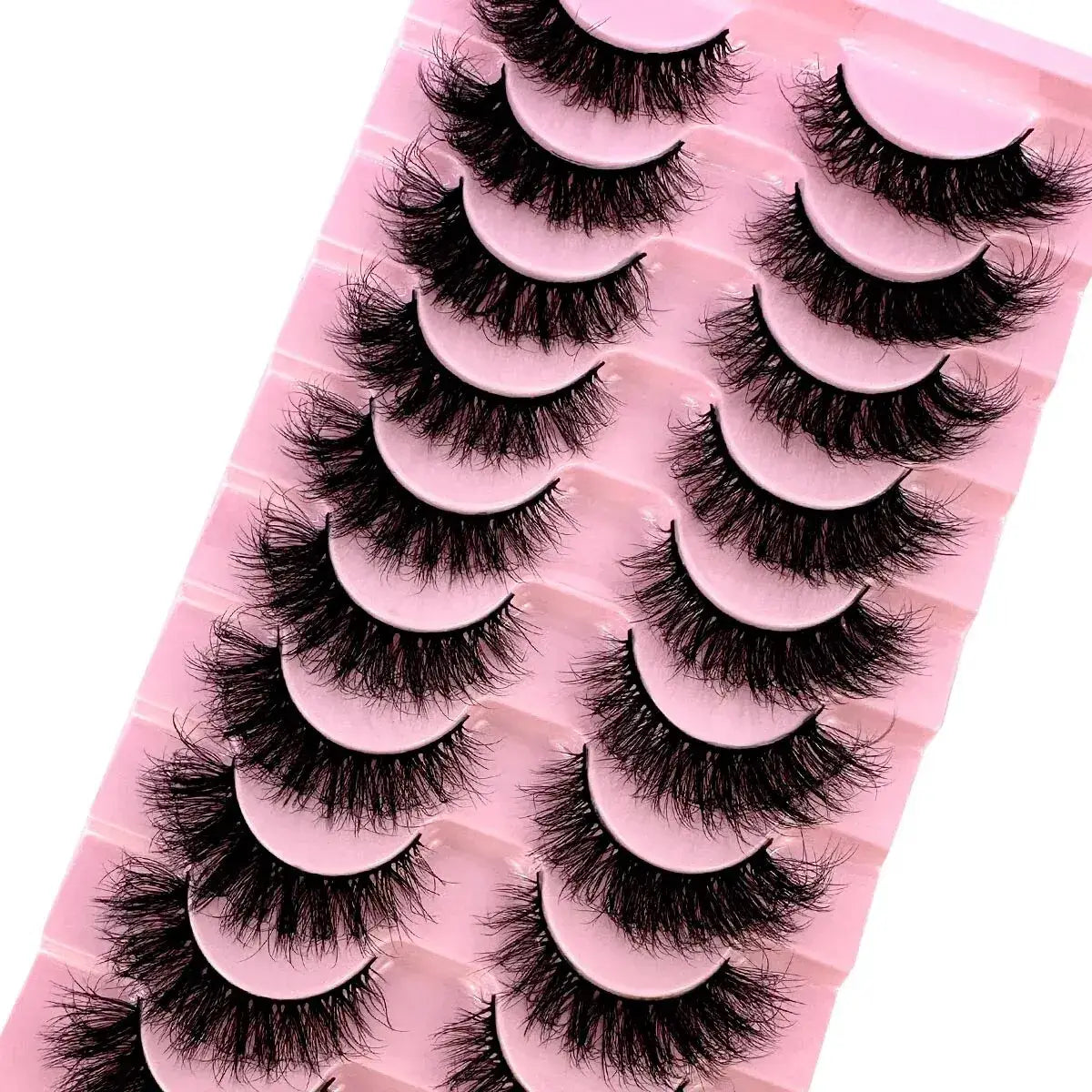 Cat Eye Lashes with 8D Wispy Faux Mink – 10 Pairs Set