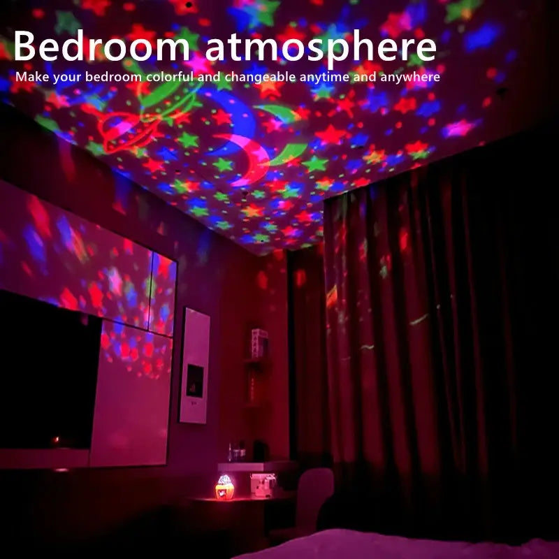 LED Starry Galaxy Projector Light with Smart Remote Control