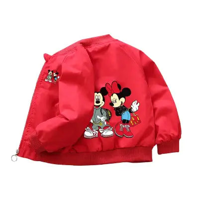 Mickey Mouse Hoodie Coat for Spring Baby Boys and Girls - Red / 12M(Size 80)