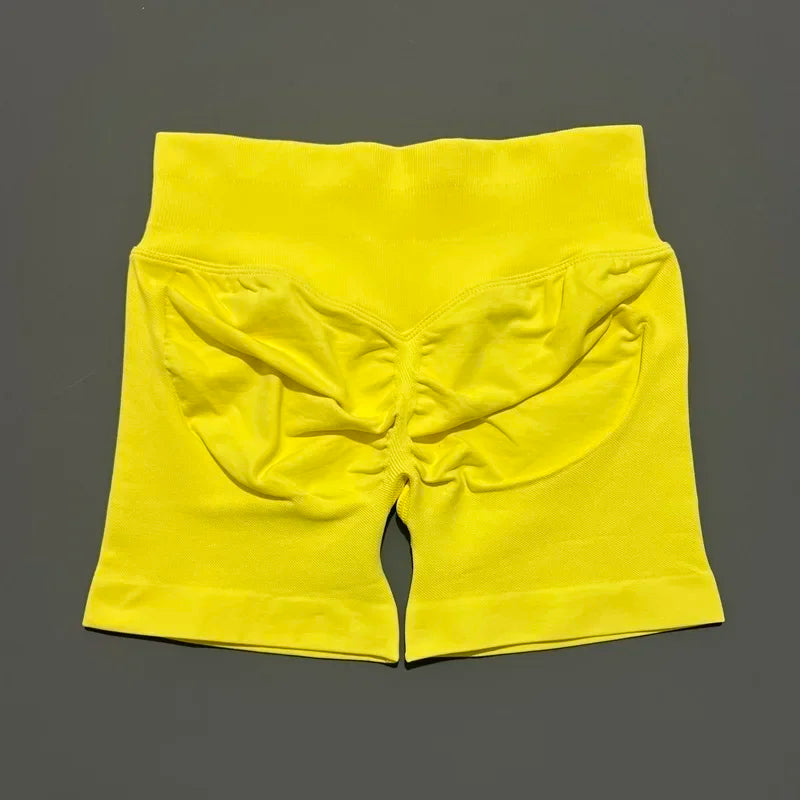HISTELLO Seamless Yoga Shorts Small Polyamide Butt Lifting Activewear