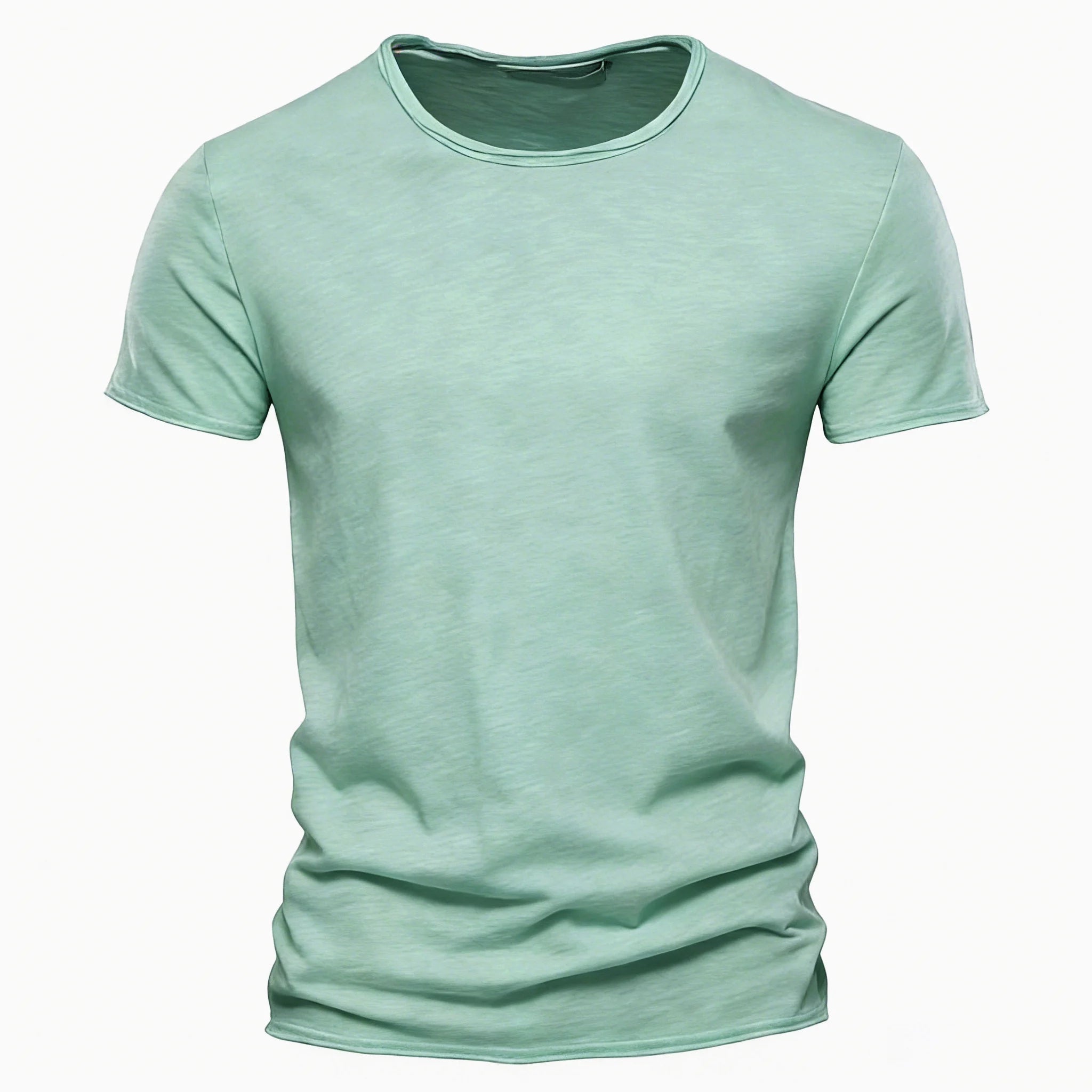 Men 100% Cotton Short Sleeve T Shirt Soft Casual Summer Fitness Type
