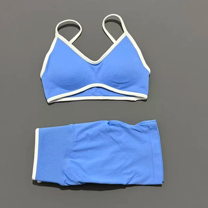 Women Ignite Sculpt Elastic Yoga Bra Set Sculpting Fitness Suit
