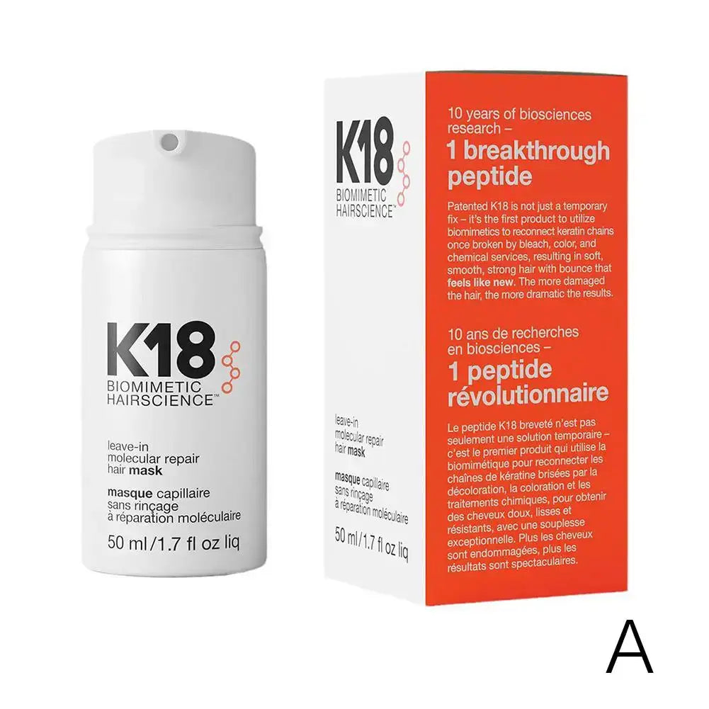 K18 Leave-In Molecular Repair Hair Mask for Damaged Hair Restoration