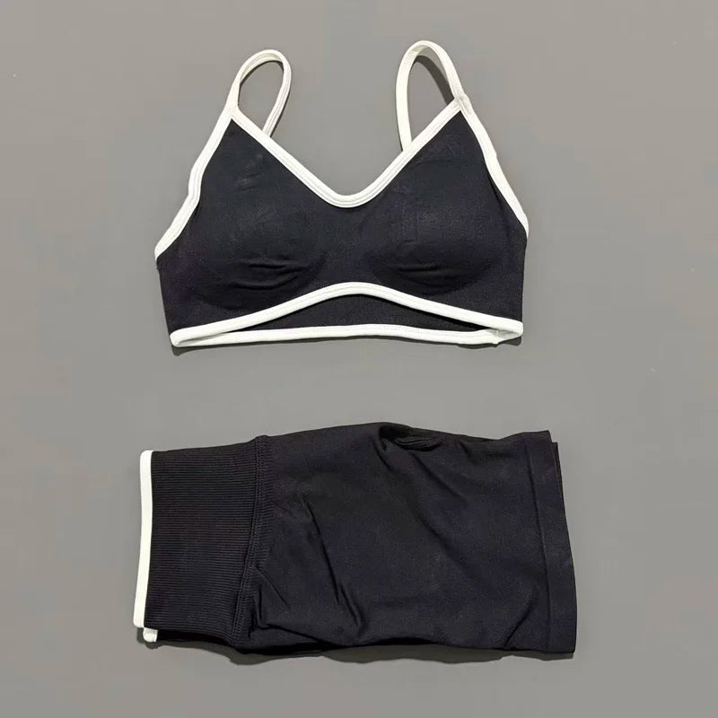 Women Ignite Sculpt Elastic Yoga Bra Set Sculpting Fitness Suit