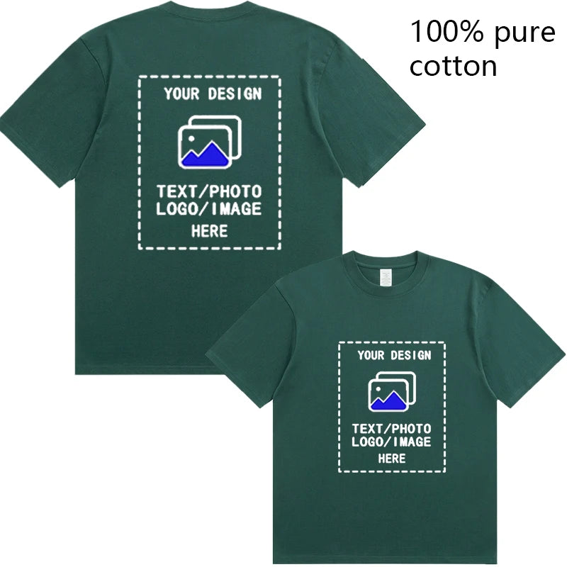 Custom Men's Cotton T-Shirts All Sizes for Team Sports and Gyms