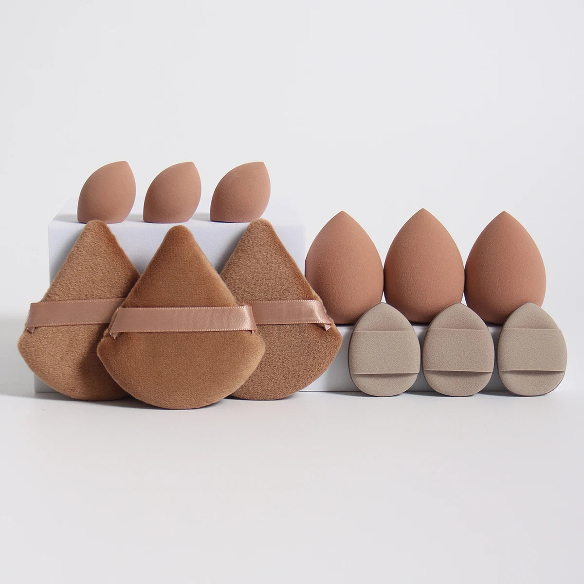 12-Piece All-Purpose Makeup Sponge Set Multi-Size Professional Blending