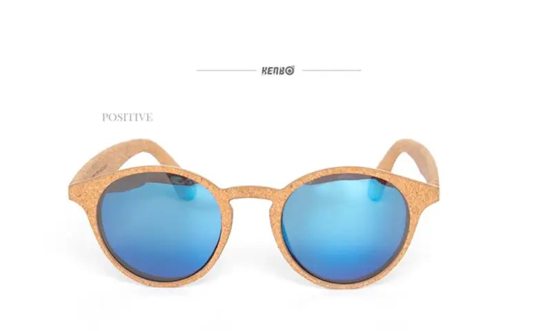 Bamboo Sunglasses - Kenbo’s Stylish Oval Wood Grain Sunglasses