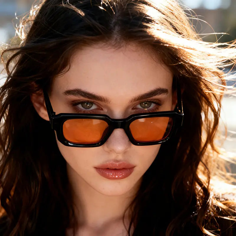 2/3PCS Vintage Rectangle Frame Sunglasses for Women Fashion Retro Luxury Brand Design UV400 Sun Glasses Men’s Eyewear