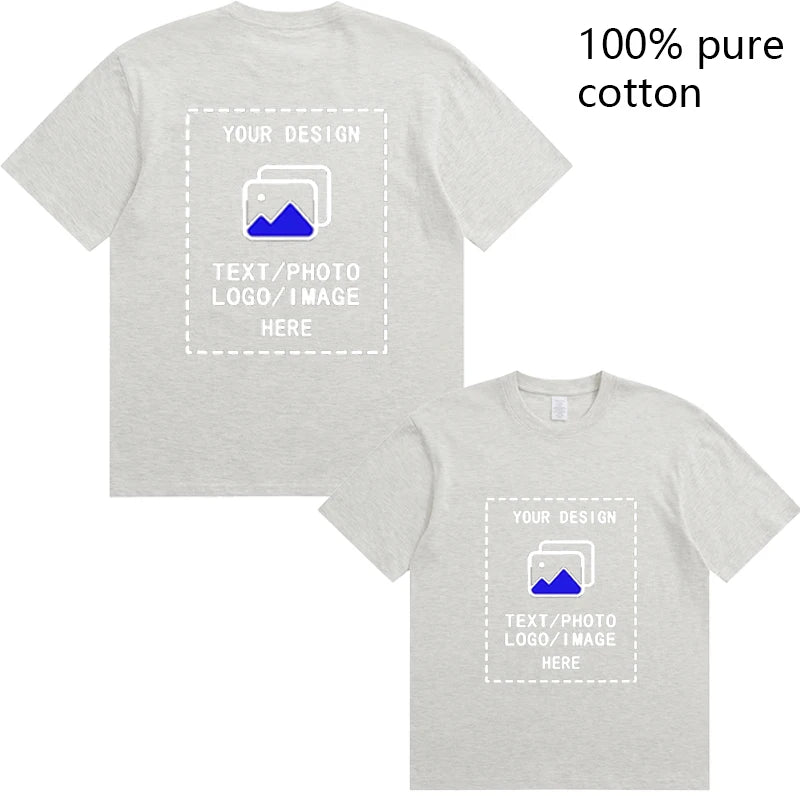 Custom Men's Cotton T-Shirts All Sizes for Team Sports and Gyms