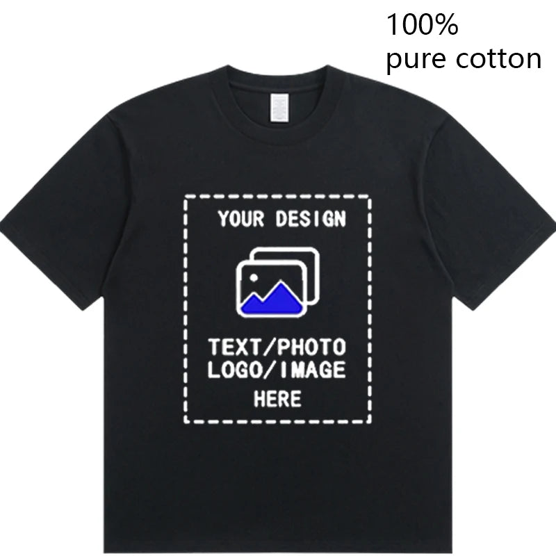 Custom Men's Cotton T-Shirts All Sizes for Team Sports and Gyms