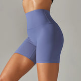 High Waist Yoga Shorts Quick Drying Fitness Workout Length