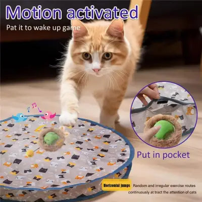 Motion Activated Hide and Seek Interactive Cat Toy Ball for Kittens