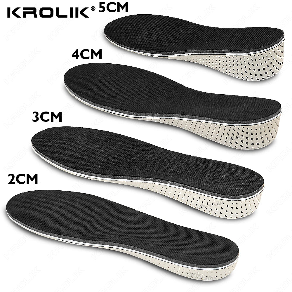 Height Increase Memory Foam Insoles 2-5cm – Breathable Sports Shoes Pad