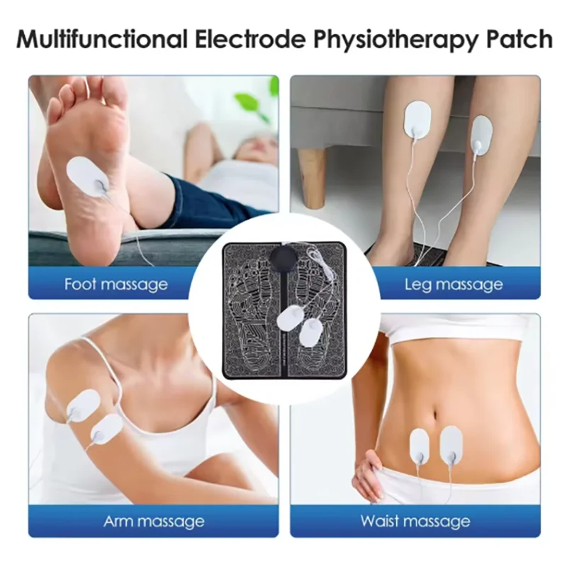 EMS Foot Massage Pad with Multi Mode Muscle Relief for Home Fitness