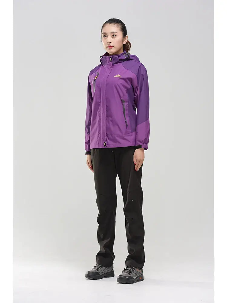 TRVLWEGO Women’s Waterproof Hiking Jacket for Autumn Trekking