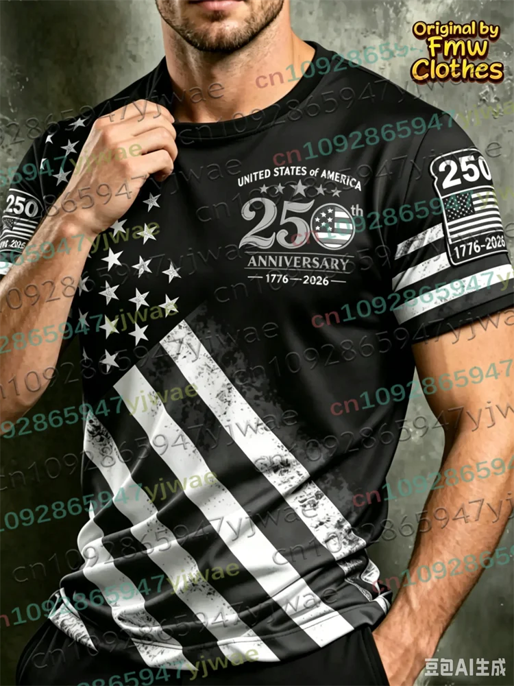 America 250th Anniversary TShirt True To Size Fit Patriotic USA Style