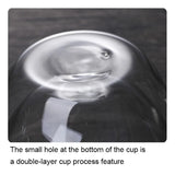 Double Wall Glass Espresso Mug Transparent Handmade Heat Insulated Drinkware