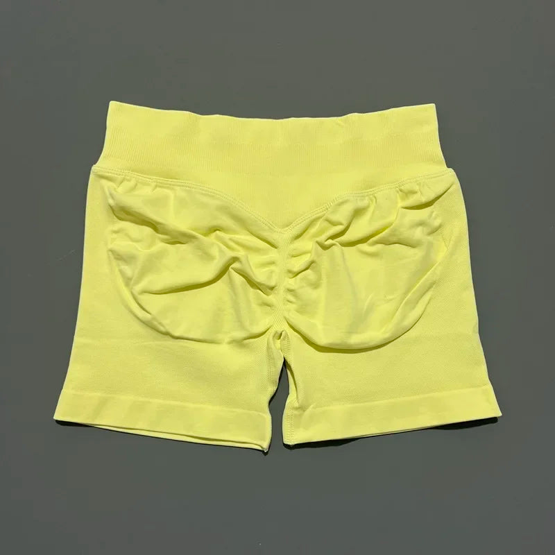 Sports Shorts Seamless 4.5" Low Waist – Scrunch Workout Fitness