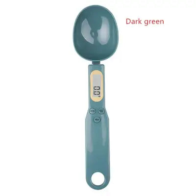 500g Digital Measuring Spoon Scale for Precise Kitchen Measurements - Dark green