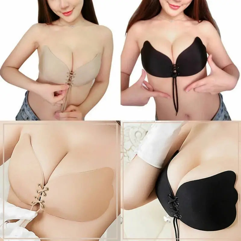 Invisible Strapless Bra - Comfortable Adhesive Push-Up Lingerie