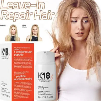 K18 Leave-In Molecular Repair Hair Mask for Damaged Hair Restoration