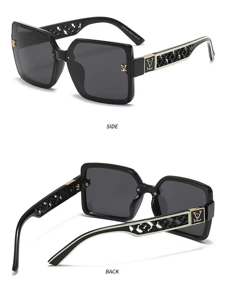 Luxury Designer Sunglasses – 2024 Retro Square Fashion Eyewear