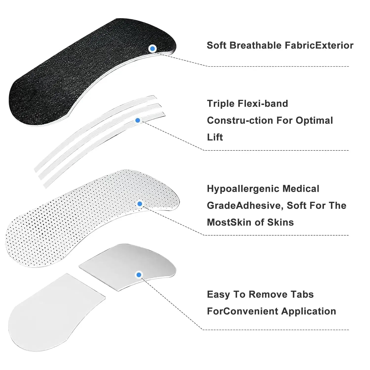 Anti Snoring Nasal Strips Breathable Medium Better Sleep Aid