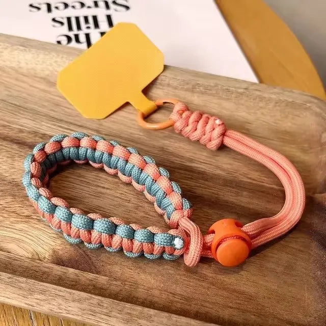 Universal Phone Lanyard Handwoven Wrist Strap Safety Rope Secure Bracelet