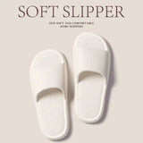 Concise EVA Slippers Soft Unisex Sandals for Non-slip Bathroom Use