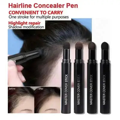 6-Color Hairline Concealer Pen Waterproof Hair Dye Pencil for Versatile