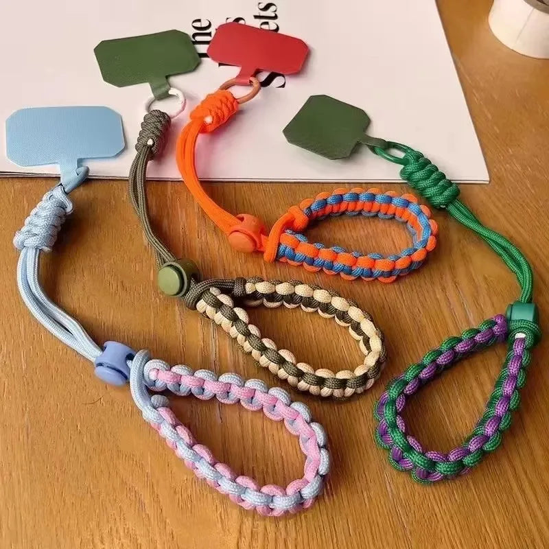 Universal Phone Lanyard Handwoven Wrist Strap Safety Rope Secure Bracelet