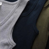 Basic Elastic Tank Men's Gym Vest Cotton Bodybuilding Fitness Style