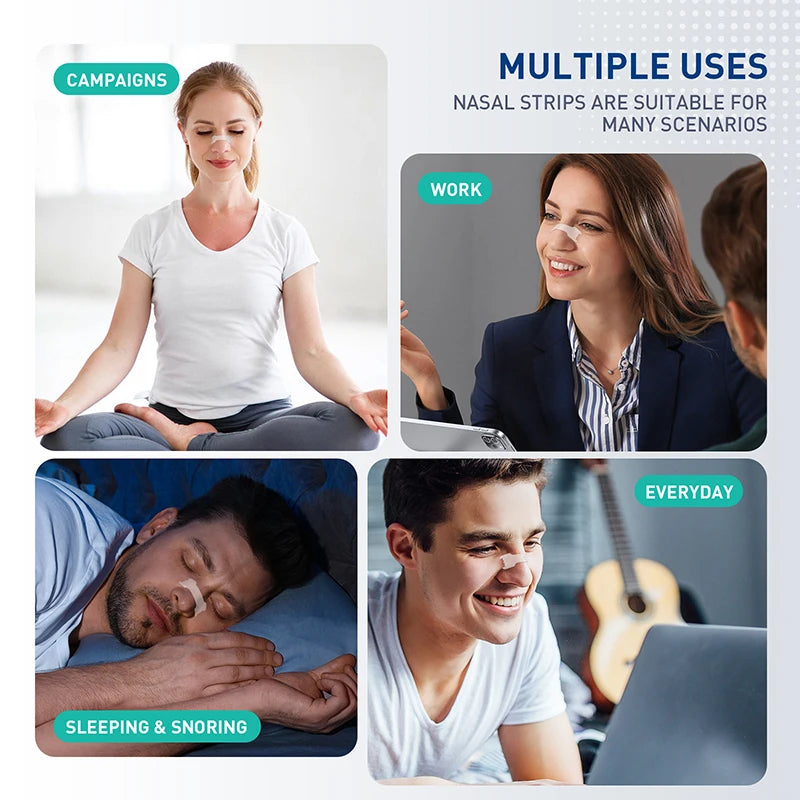 Extra Strength Sport Nasal Strip Sleep Aid – Breathable Anti Snoring