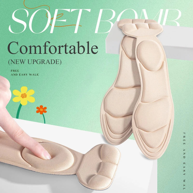 Memory Foam High Heel Insoles Cutable Breathable Massage Comfort Pad