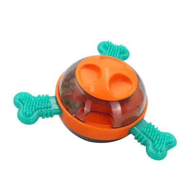 UFO Shaped Tumbler Automatic Feeder and Dog Puzzle Toys Set - Orange