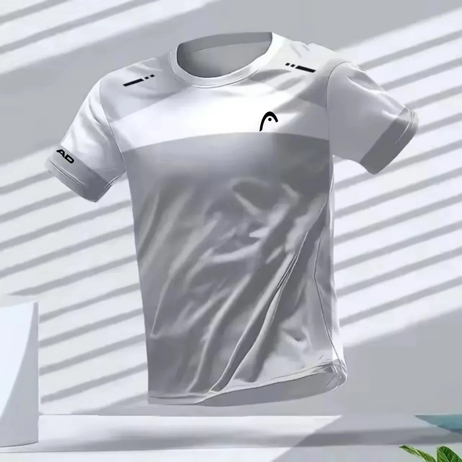 Men's Quick-Drying Short Sleeve Tops Breathable Running Tees