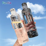 Elegant Time Scale Water Bottle 700ml – Portable Fitness Hydration