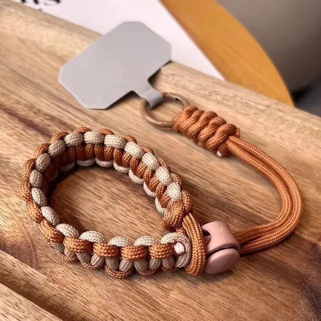Universal Phone Lanyard Handwoven Wrist Strap Safety Rope Secure Bracelet